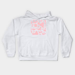 Pink Cow Pattern Kids Hoodie